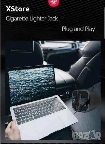 Инвертор преобразувател за захранване,адаптер за зарядно за кола с 3.0A двоен USB и Type-C, снимка 11 - Аксесоари и консумативи - 52458338