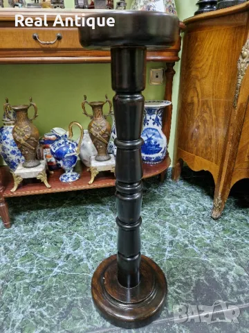 Чудесна антикварна френска дървена колона поставка постамент, снимка 5 - Декорация за дома - 48987850