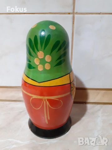 Стара руска матрьошка 4 ка, снимка 3 - Антикварни и старинни предмети - 53340673