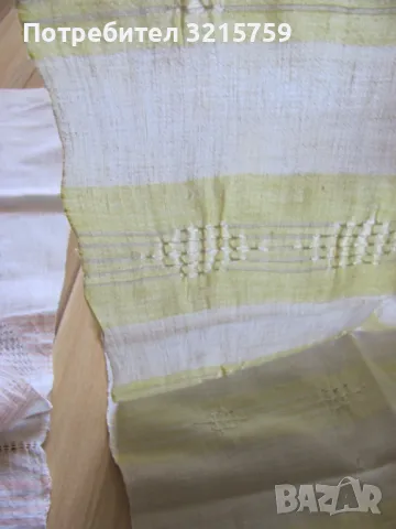 19в. кърпа, ръчно тъкан кенар, дантела , 2 броя, снимка 8 - Антикварни и старинни предмети - 50421153