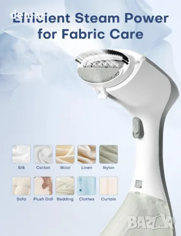 Уред за пара QEXREED, 1300 W с голям резервоар от 260 мл, гладене и изпаряване, 2 настройки за пара, снимка 5 - Други стоки за дома - 48979472