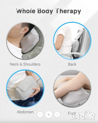 Naipo oPillow Shiatsu massage pillow, снимка 6 - Масажори - 53944970