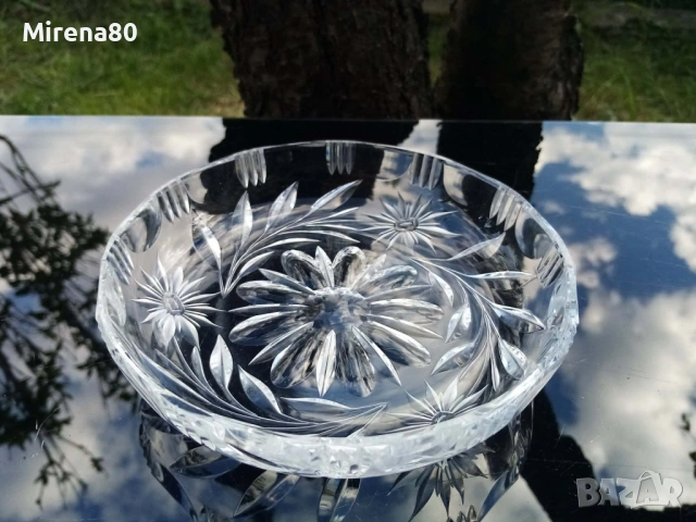 Кристални чинийки - 6 бр., снимка 2 - Чинии - 54315247