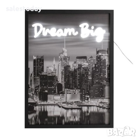 Светеща картина с рамка Мечта, 30*40см