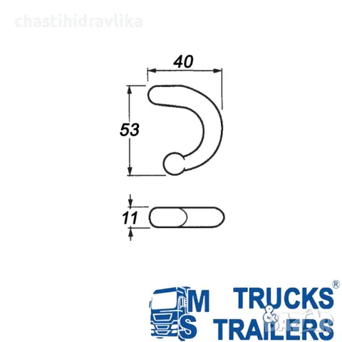 Елемент за укрепване на брезент 45100100, снимка 2 - Аксесоари и консумативи - 48767602