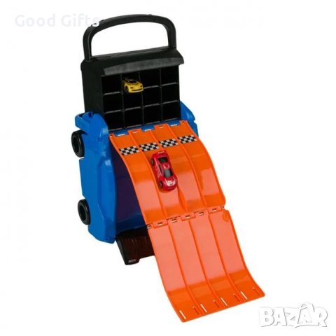 Детски куфар - Писта Гараж с 2 коли, снимка 3 - Коли, камиони, мотори, писти - 39174143