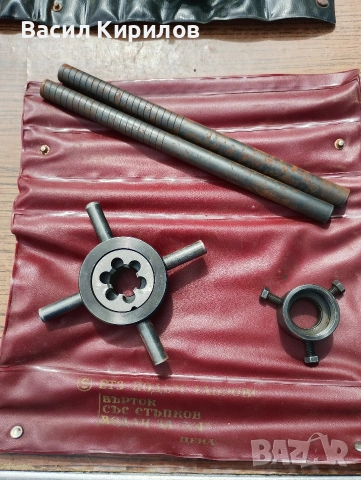 Плашка с държач 1/2 и 3/4, снимка 5 - Други инструменти - 54218634