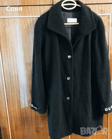 Дамско палто в черно , снимка 3 - Палта, манта - 53068006