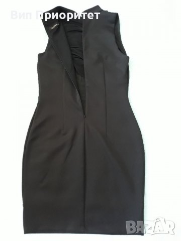 Много ефектна маркова черна рокля ЕКСПЛОЗИЯ-кожа и стегнато трико,елегантна, изкл.впечатляваща , снимка 12 - Рокли - 37265004