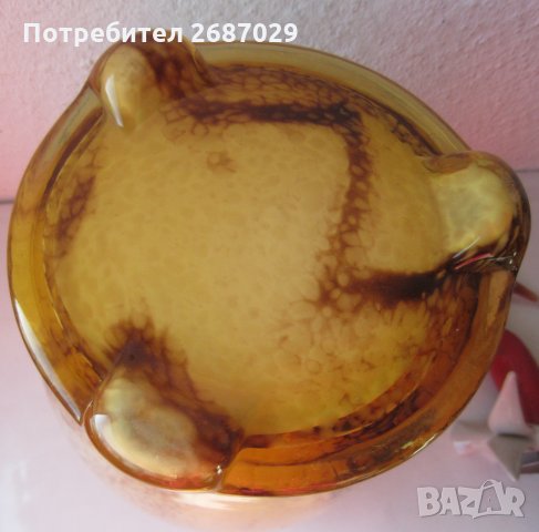 Стъкло - красива стара стъклена ваза, голяма, снимка 4 - Вази - 30125824