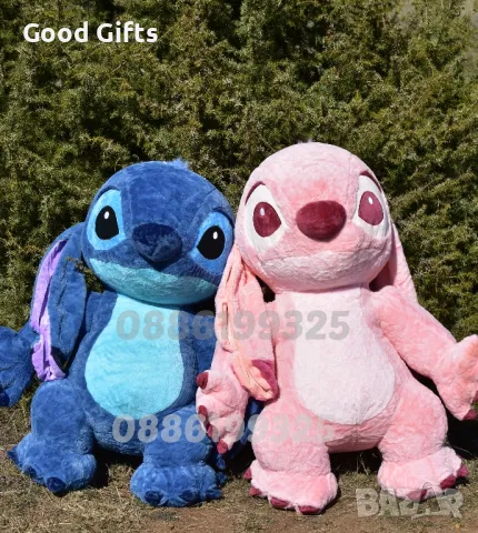 Голям плюшен Стич, 100см Лило и Стич плюшени играчки 