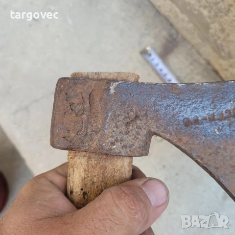 интересна стара немска брадва, снимка 3 - Антикварни и старинни предмети - 50679500