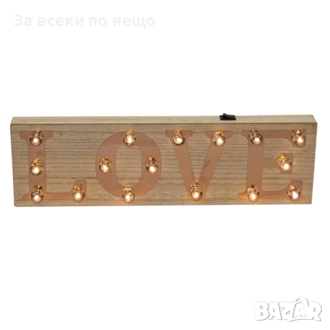 Светеща декорация LOVE, 40*3*12см Код P1440, снимка 3 - Декорация за дома - 52186620
