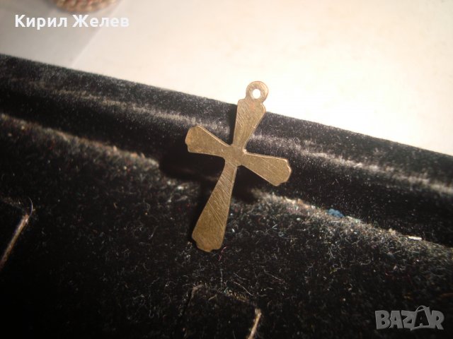 СТАРО БРОНЗОВО КРЪСТЧЕ 20975, снимка 2 - Колиета, медальони, синджири - 32175808