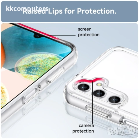 Samsung Galaxy A14 5G Силиконов Калъф TPU и Протектор, снимка 14 - Калъфи, кейсове - 53879091