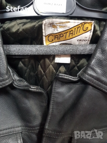 мъжко кожено палто чиста кожа е, снимка 2 - Якета - 52874189