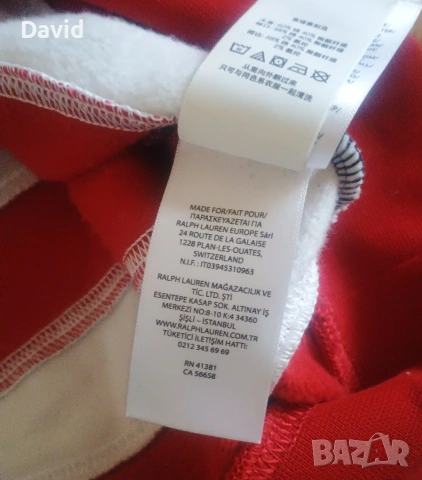 Оригинален Мъжки ватиран суичър Polo Ralph Lauren Funnel Neck, снимка 4 - Суичъри - 53082655