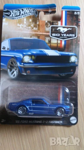 Hot Wheels '65 Ford Mustang 2+2 Fastback - Silver Series - CHASE!, снимка 2 - Колекции - 50527834