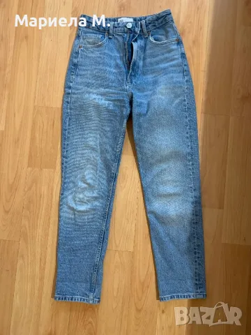 Zara mom jeans, 34, като нови, снимка 1 - Дънки - 48424348