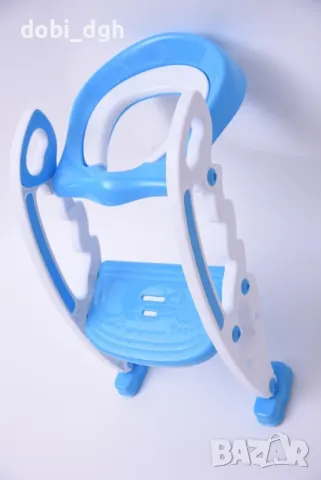 Детска седалка-адаптор за тоалетна чиния със стълба, снимка 4 - За банята - 47456754