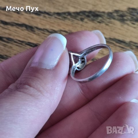 Сребърен пръстен (143), снимка 5 - Пръстени - 40764484