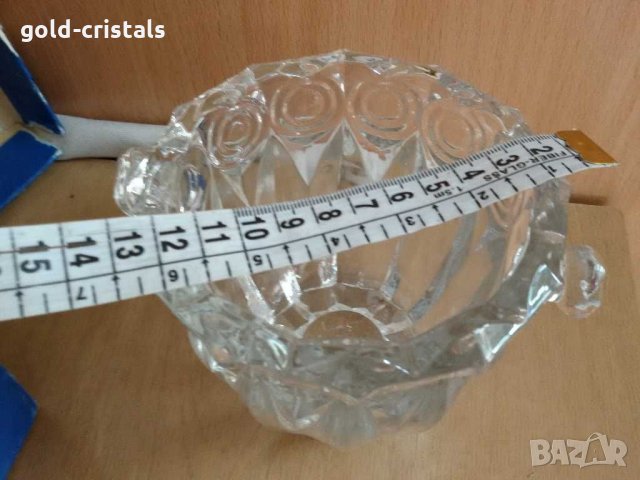Стара  кристална купа ледарка, снимка 3 - Антикварни и старинни предмети - 29563054