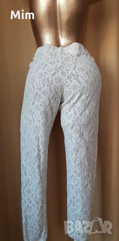М Дантелен панталон / клин/ с подплата, снимка 6 - Панталони - 32119505