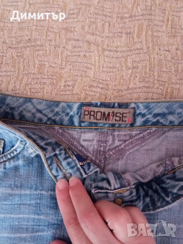 Дънкова пола Promise - М размер, снимка 2 - Поли - 52006382