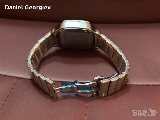 Нов Часовник Cartier Santos XL в сребрист цвят , снимка 4 - Мъжки - 53925719
