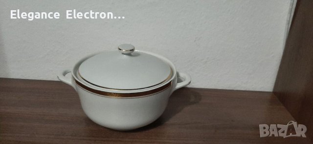 Български Порцеланов Супник със Златен кант , снимка 5 - Други - 38095401