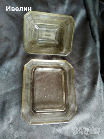 стъклен съд за масло арт деко, снимка 3 - Антикварни и старинни предмети - 29430028