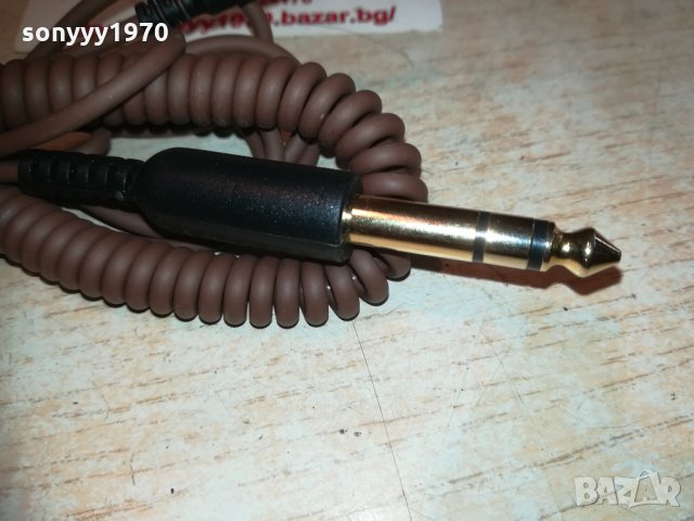 кабел голям жак и малък жак-позлатени-стерео-2 метра, снимка 4 - Други - 30218999