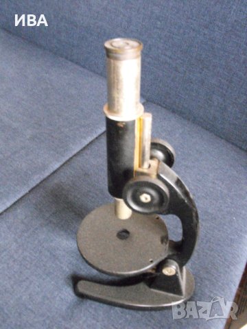 МИКРОСКОП и кутийка с готови препарати от бактерии., снимка 6 - Антикварни и старинни предмети - 44429885