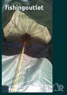  Гумиран живарник с метални обръчи и двоен отвор 2,5 мт + калъф 39 лв., снимка 9 - Такъми - 30906061