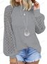 Дамски лек пуловер с дълги ръкави и дантелено деколте, 5цвята - 023, снимка 9
