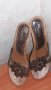 Елегантни, дамски чехли от естествена кожа, снимка 1 - Чехли - 29641021