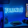 Нова Fortnite неонова LED лампа за стена 40см геймър знак декор синя, снимка 3