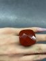 Пръстен от червен камък, снимка 2