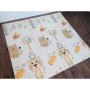 4136 Сгъваемо детско килимче за игра, топлоизолиращо 180x200х1см - модел Лисица и Тигър, снимка 4