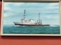 Маслена авторска картина -Буксир., снимка 1