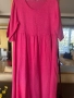 Розова ленена рокля, снимка 4
