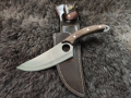 Ловджийски нож  със специална кания / Ръчна изработка, снимка 1 - Ножове - 44754735