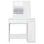 vidaXL Тоалетка с LED, бяла, 86,5x35x136 см, снимка 5