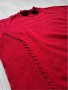 Червен дамски зимен пуловер, снимка 2