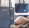 Дамска чанта от естествена кожа на Mishel Kors., снимка 1