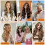 Екстеншъни YILITE Butterfly Weft от естествена коса, 35,56 см, 40 г, #1, снимка 6