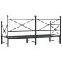 vidaXL Дневна спалня с багажник без матрак Черно 90x200 cm Стомана, снимка 8