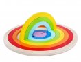 Двойна цветна дървена дъга с табла за поместване Wooden double rainbow, снимка 5