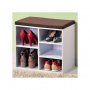 Немски шкаф за обувки с място за сядане, снимка 1 - Шкафове - 33950081
