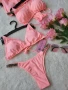 Victoria's Secret Дамски Бански С 2 Части Цвят Праскова👙Дамски Бански С Две Части Код BS-14, снимка 1